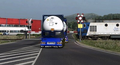 Paso a nivel en ETS 2 v1.23